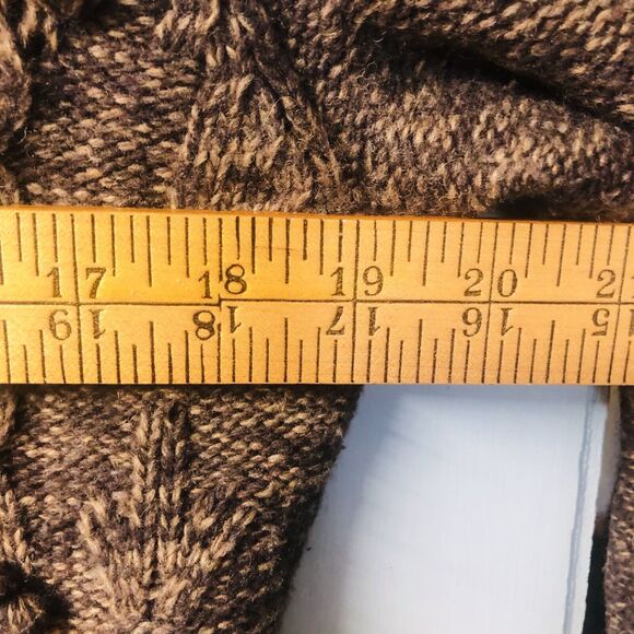 Chadwicks Women's Lambswool Blend Brown Button Front Cardigan Sweater Size Lg - Picture 8 of 10